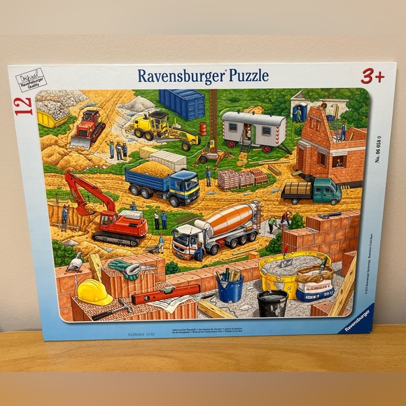 Ravensburger Toys Ravensburger Frame Tray Puzzle For Kids 2 Piece Construction Scene Simple